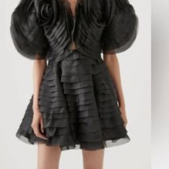 Aje Amour Black Dress US 2 - Picture 11 of 11